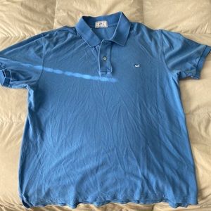 Blue southern tide polo shirt